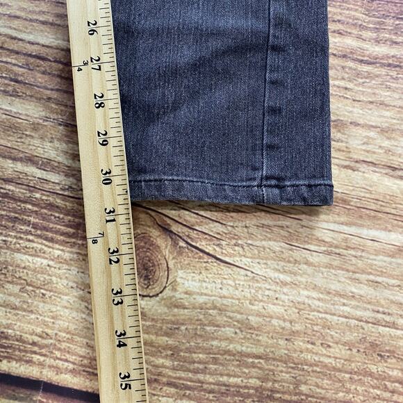 Lings Jeans Womens 11/12 Regular Fit Slim Denim Black Light Wash - Picture 6 of 10